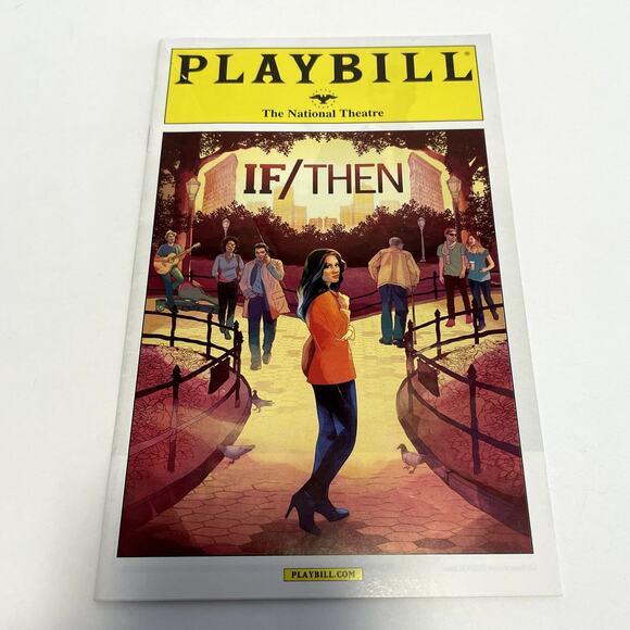 If Then Pre Broadway Playbill National Theatre DC Idina Menzel James Snyder Rapp - Picture 1 of 9